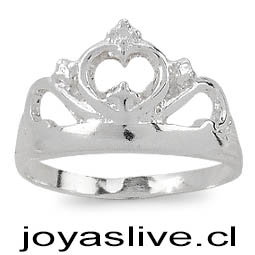 Anillo plata, Corona ( medida 18)