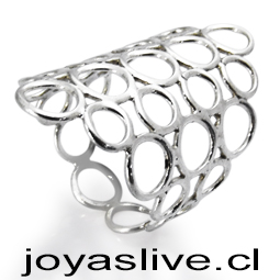 Anillo plata Chilena 950, Argollas ( medida 12 )