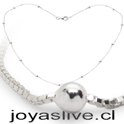 Collar plata italiana 925, Cadena cajas