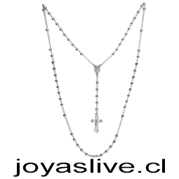 Collar Rosario plata 925