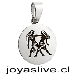 Dije acero  quirurgico Geminis