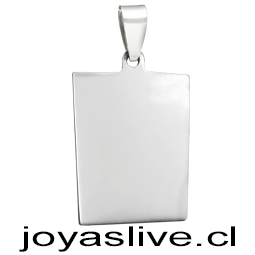 Dije plata chilena 950, Placa rectangular