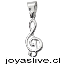 Dije Plata Chilena 950, Clave de Sol