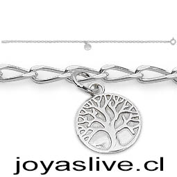 Pulsera Plata chilena 950, Arbol de la Vida 