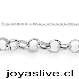  Pulsera Plata chilena 950, Rolo