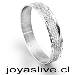 Anillo plata chilena 950, hexagonal diseño (medida 14)