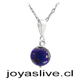 Collar de Plata chilena 950 Esfera Lapislázuli