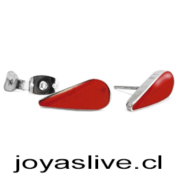  Aros Plata Chilena 950  Jaspe 