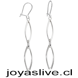 Aro plata chilena 950, óvalos