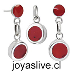 Conjunto plata chilena 950, Ojos Jaspe. 