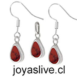 Conjunto con gancho plata chilena 950, Ojos de Jaspe ( colgante llegó redondo ). 