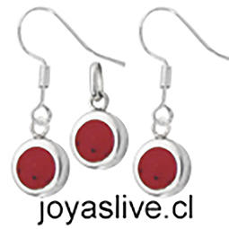 Conjunto plata chilena 950, Ojos de Jaspe. 