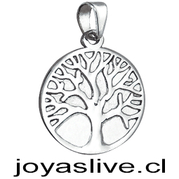 Dije Plata chilena 950 Árbol de la Vida 