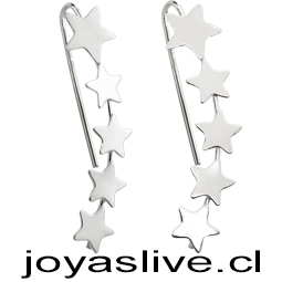 Aro plata chilena 950, trepador estrellas 