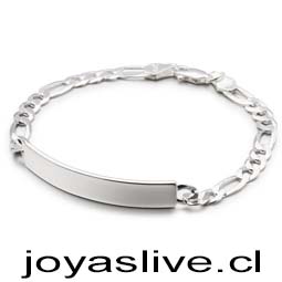 Pulsera de plata chilena 950, Piocha Rectangular 