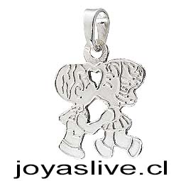 Dije de plata chilena 950, Enamorados por siempre.