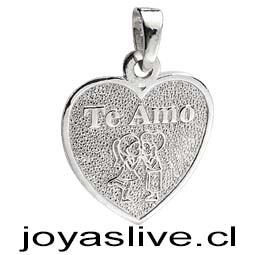 Dije de plata chilena 950, Te amo por siempre.