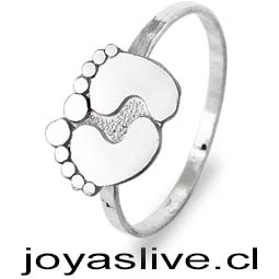 Anillo plata chilena 950, Pies ( medida 18 )