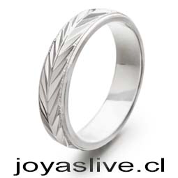 Anillo plata chilena 950 Espigas.(Medida 20)