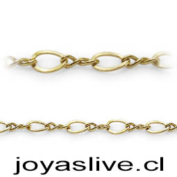 Cadena de Oro Golfield, Alterna Mixta (40cm de largo)