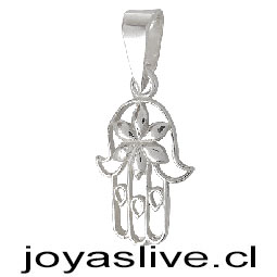Collar de plata 950, Mano de Fátima.