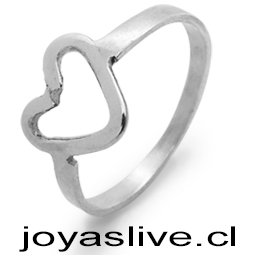  Anillo de plata Chilena 950 Corazón (medida 24)