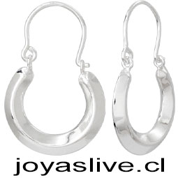 Aros de Plata italiana 925 Bote Argentino