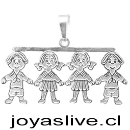 Dije niño niño niña niño, Plata Chilena 950 (HHMH)