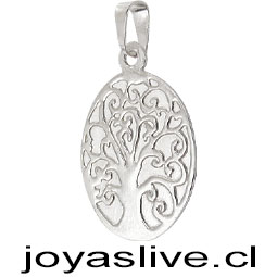 Dije de Plata chilena 950 Árbol de la Vida