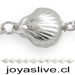 Pulsera Plata chilena 950, Ostra