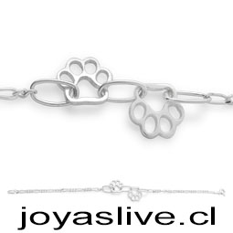 Pulsera Plata chilena 950, Animal Love