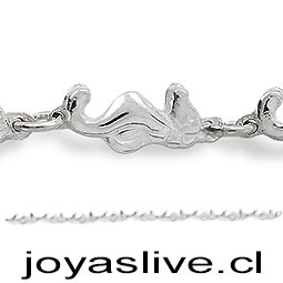 Pulsera Plata chilena 950, Caballito de Mar