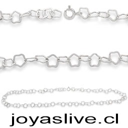 Pulsera Plata chilena 950, Estrella