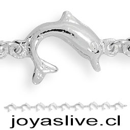 Pulsera Plata chilena 950, Delfín