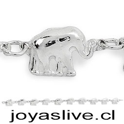 Pulsera Plata chilena 950, Elefante