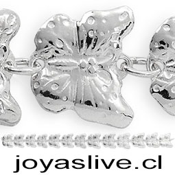 Pulsera Plata chilena 950, Mariposa