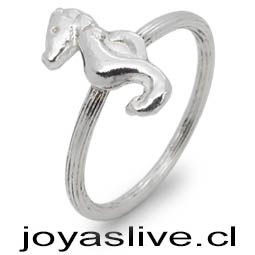 Anillo plata chilena 950, Caballito de Mar ( medida 22)