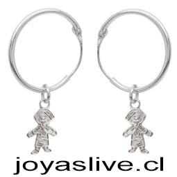 Aros de Plata chilena 950, Argollas niños.