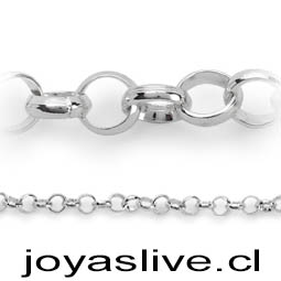 Cadena de Plata italiana 925, Rolo  ( 80 cm )