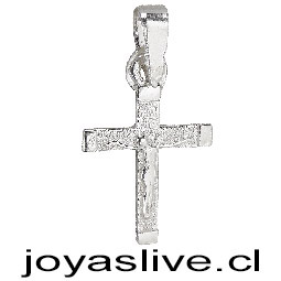 Dije de plata chilena 950, Cruz de Jesús.