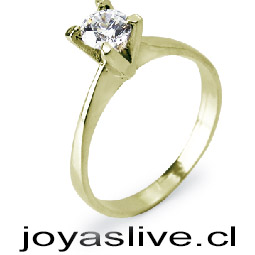 Anillo de Oro 18kl, Solitario. (medida 12)  ( Peso aproximando, 2.5 gramo )