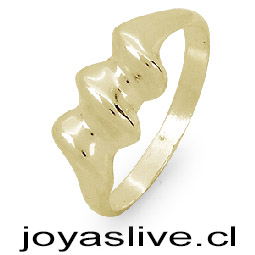 Anillo de Oro 18kl. Espiral (medida 12)  ( Peso aproximando, 2.3 gramos )