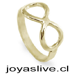 Anillo de Oro 18kl. Infinito (medida 14)   ( Peso aproximando, 1.8  gramos )