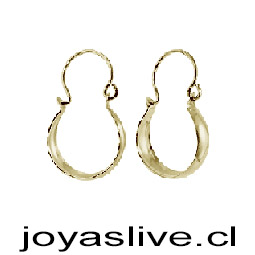 Aro de Oro 18kl. Botes Pequeños  (1.7 gramos aproximando)