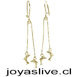 Aro de Oro 18kl. Delfines ( Peso aproximando, 4 gramos )