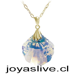 Colgante de Oro 18kl. Ostra Tornasol ( Peso aproximando, 3.8 gramos entre cadena y colgante )