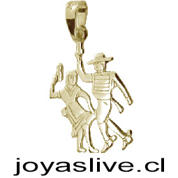 Dije de Oro 18kl. Huasos ( Peso aproximando, 1.8 gramos )