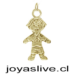 Dije de Oro 18kl. Niño Pequeño ( Peso aproximando, 1 gramo )