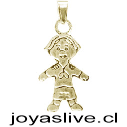 Dije de Oro 18kl. Niño Mediano  (1.3 gramos)