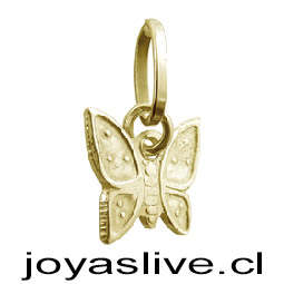 Dije de Oro 18kl. Mariposa  ( Peso aproximando, 1,2 gramos )